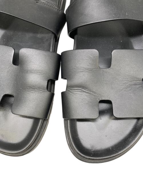 HERMES（エルメス）HERMES (エルメス) サンダル　GENIUS/ジニアス ブラック サイズ:SIZE 44.5（約29.0cm〜29.5cm相当）の古着・服飾アイテム