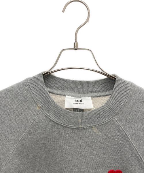 ami（アミ）ami (アミ) クルーネックスウェット ホワイト サイズ:SIZE Lの古着・服飾アイテム