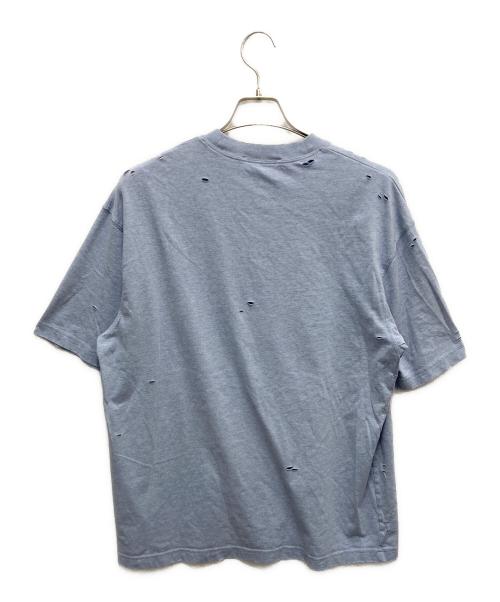 Acne studios（アクネ ストゥディオズ）Acne studios (アクネ ストゥディオズ) ダメージロゴTシャツ ブルー サイズ:SIZE Sの古着・服飾アイテム