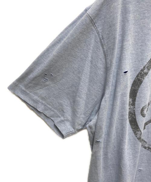 Acne studios（アクネ ストゥディオズ）Acne studios (アクネ ストゥディオズ) ダメージロゴTシャツ ブルー サイズ:SIZE Sの古着・服飾アイテム