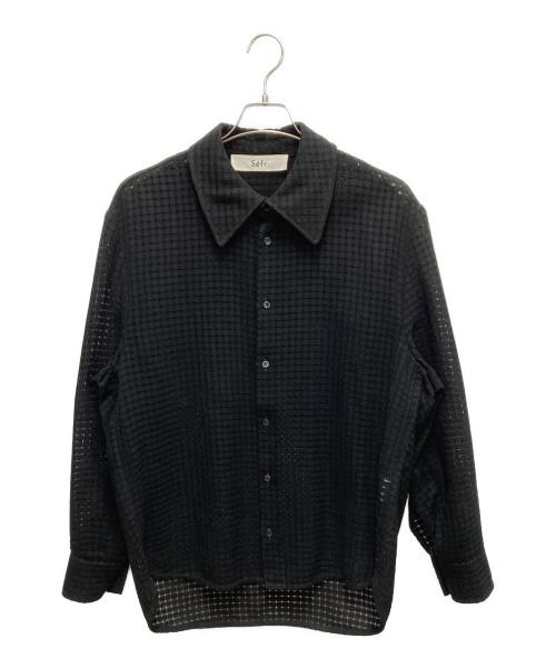 Sefr（セファ）Sefr (セファ) 長袖シャツ ブラック サイズ:SIZE Sの古着・服飾アイテム