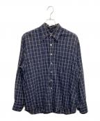 OUR LEGACYアワーレガシー）の古着「ABOVE SHIRT Dark Mediterranean Check」｜ネイビー