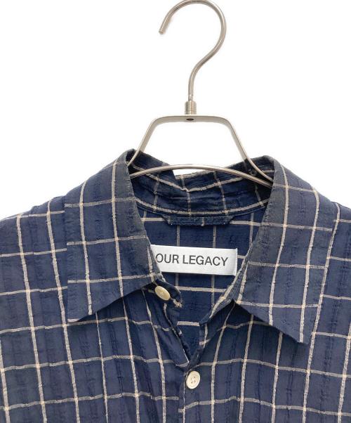 OUR LEGACY（アワーレガシー）OUR LEGACY (アワーレガシー) ABOVE SHIRT Dark Mediterranean Check ネイビー サイズ:SIZE 44の古着・服飾アイテム