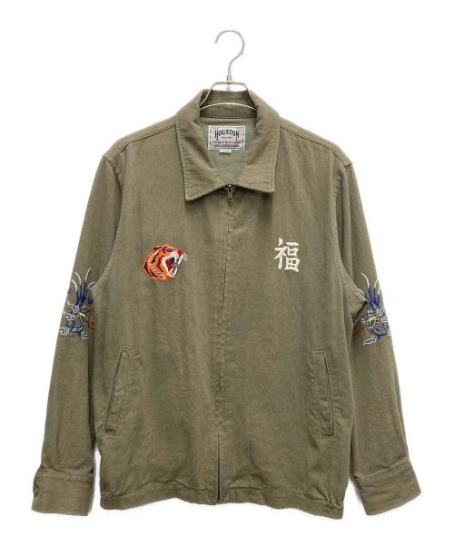 HOUSTON（ヒューストン）HOUSTON (ヒューストン) ベトナムジャケット オリーブ サイズ:SIZE XLの古着・服飾アイテム