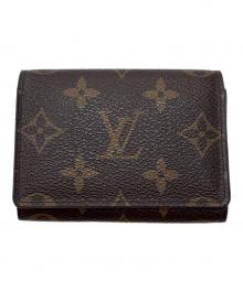 LOUIS VUITTON（ルイ ヴィトン）の古着「カードケース　アンヴェロップ・カルトドゥヴィジット」｜ブラウン