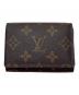 LOUIS VUITTON（ルイ ヴィトン）の古着「カードケース　アンヴェロップ・カルトドゥヴィジット」｜ブラウン
