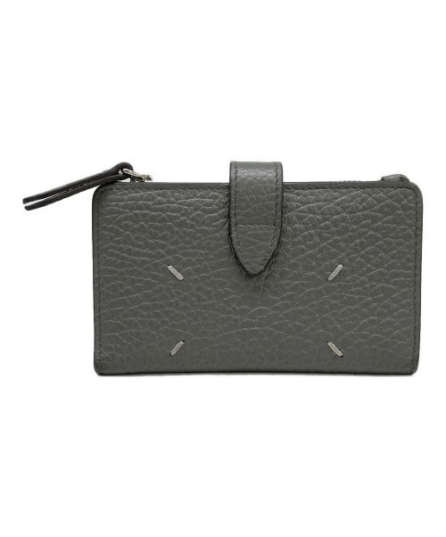 Maison Margiela（メゾンマルジェラ）Maison Margiela (メゾンマルジェラ) 4ステッチジップウォレット グレーの古着・服飾アイテム