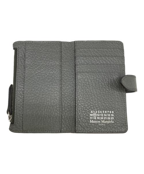 Maison Margiela（メゾンマルジェラ）Maison Margiela (メゾンマルジェラ) 4ステッチジップウォレット グレーの古着・服飾アイテム