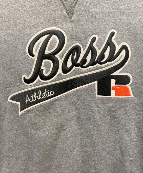 HUGO BOSS（ヒューゴ ボス）HUGO BOSS (ヒューゴ ボス) RUSSELL ATHLETIC (ラッセルアスレチック) スウェット グレー サイズ:SIZE Sの古着・服飾アイテム