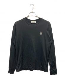 STONE ISLAND（ストーンアイランド）の古着「長袖カットソー」｜ブラック