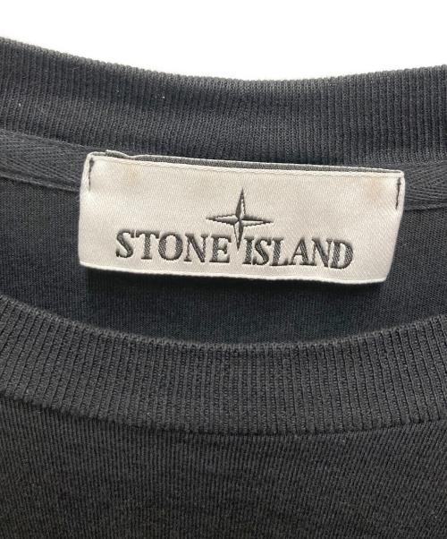 STONE ISLAND（ストーンアイランド）STONE ISLAND (ストーンアイランド) 長袖カットソー ブラック サイズ:SIZE Mの古着・服飾アイテム