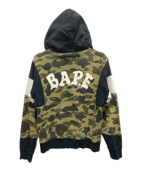A BATHING APE（アベイシングエイプ）A BATHING APE (アベイシングエイプ) ジップパーカー ブラック サイズ:SIZE Mの古着・服飾アイテム