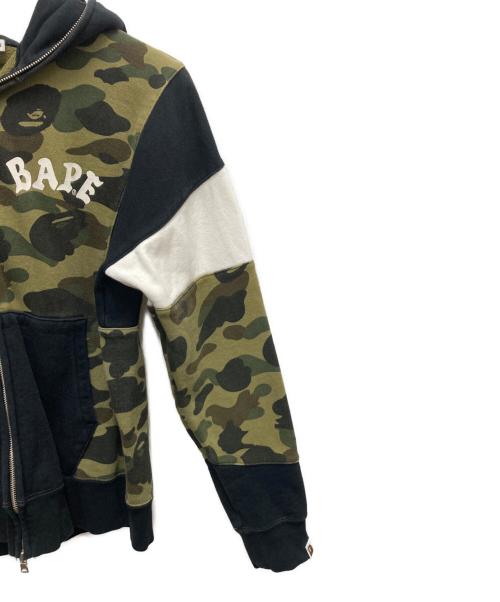 A BATHING APE（アベイシングエイプ）A BATHING APE (アベイシングエイプ) ジップパーカー ブラック サイズ:SIZE Mの古着・服飾アイテム