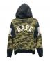 A BATHING APE (アベイシングエイプ) ジップパーカー ブラック サイズ:SIZE M：16000円