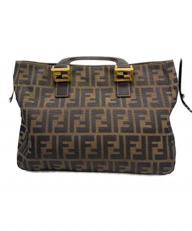 中古・古着通販】FENDI (フェンディ) ハンドバッグ ズッカ ブラウン