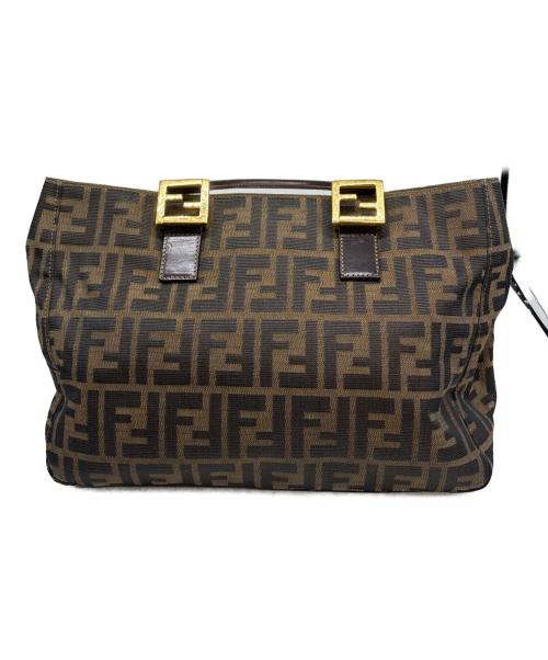 FENDI（フェンディ）FENDI (フェンディ) ハンドバッグ　ズッカ ブラウンの古着・服飾アイテム