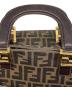 中古・古着 FENDI (フェンディ) ハンドバッグ　ズッカ ブラウン：70000円