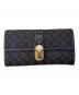 LOUIS VUITTON（ルイ ヴィトン）の古着「長財布　モノグラム イディール　ポルトフォイユ・サラ」｜ブラウン