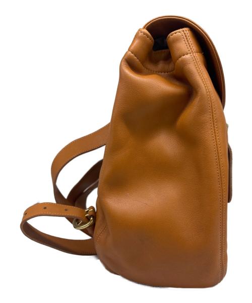 COACH（コーチ）COACH (コーチ) レザーリュック キャメルの古着・服飾アイテム