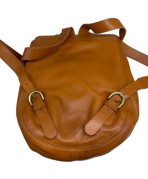 COACH（コーチ）COACH (コーチ) レザーリュック キャメルの古着・服飾アイテム