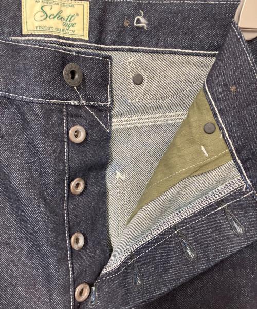 Schott（ショット）Schott (ショット) FP WIDE DENIM PANTS ブラック サイズ:W32の古着・服飾アイテム