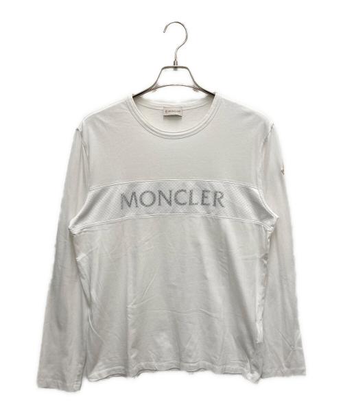 MONCLER（モンクレール）MONCLER (モンクレール) 長袖カットソー ホワイト サイズ:SIZE Lの古着・服飾アイテム