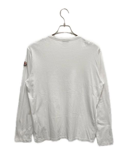 MONCLER（モンクレール）MONCLER (モンクレール) 長袖カットソー ホワイト サイズ:SIZE Lの古着・服飾アイテム