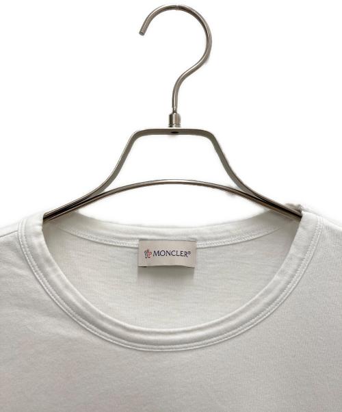 MONCLER（モンクレール）MONCLER (モンクレール) 長袖カットソー ホワイト サイズ:SIZE Lの古着・服飾アイテム