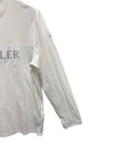 MONCLER（モンクレール）MONCLER (モンクレール) 長袖カットソー ホワイト サイズ:SIZE Lの古着・服飾アイテム