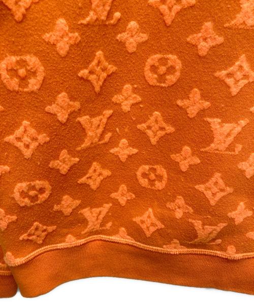 LOUIS VUITTON（ルイ ヴィトン）LOUIS VUITTON (ルイ ヴィトン) フルモノグラムジャカードクルーネックニットスウェット オレンジ サイズ:SIZE Mの古着・服飾アイテム