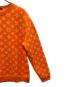 中古・古着 LOUIS VUITTON (ルイ ヴィトン) フルモノグラムジャカードクルーネックニットスウェット オレンジ サイズ:SIZE M：60000円