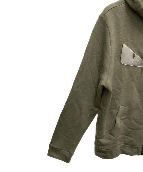 FENDI（フェンディ）FENDI (フェンディ) ジップパーカー オリーブ サイズ:SIZE 48（M～Lサイズ相当）の古着・服飾アイテム