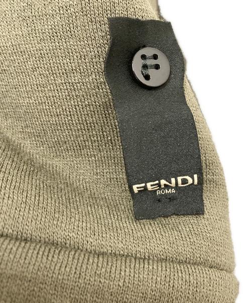 FENDI（フェンディ）FENDI (フェンディ) ジップパーカー オリーブ サイズ:SIZE 48（M～Lサイズ相当）の古着・服飾アイテム