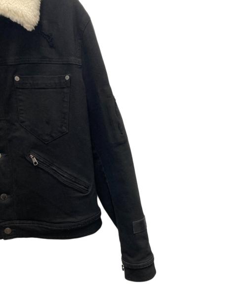 NEIL BARRETT（ニールバレット）NEIL BARRETT (ニールバレット) ダメージ加工ジャケット ブラック サイズ:SIZE Lの古着・服飾アイテム