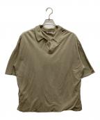 AURALEEオーラリー）の古着「HIGH GAUGE PIQUE DOUBLE CLOTH SKIPPER POLO」｜オリーブ