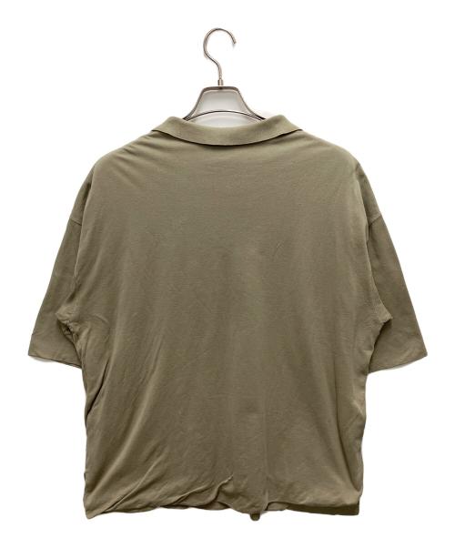 AURALEE（オーラリー）AURALEE (オーラリー) HIGH GAUGE PIQUE DOUBLE CLOTH SKIPPER POLO オリーブ サイズ:SIZE 4の古着・服飾アイテム