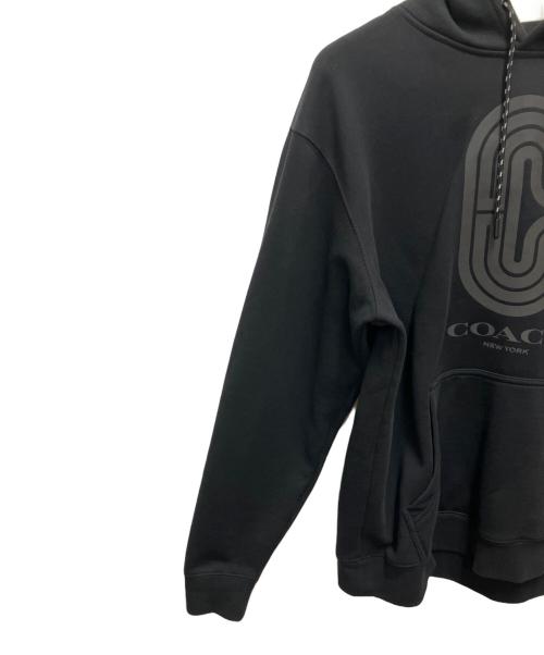 COACH（コーチ）COACH (コーチ) プルオーバーパーカー ブラック サイズ:SIZE Mの古着・服飾アイテム