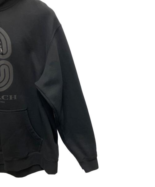 COACH（コーチ）COACH (コーチ) プルオーバーパーカー ブラック サイズ:SIZE Mの古着・服飾アイテム