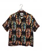 WACKO MARIA×BUDSPOOLワコマリア×バッズプール）の古着「オープンカラーシャツ」｜ブラック