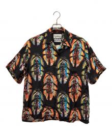 WACKO MARIA×BUDSPOOL（ワコマリア×バッズプール）の古着「オープンカラーシャツ」｜ブラック