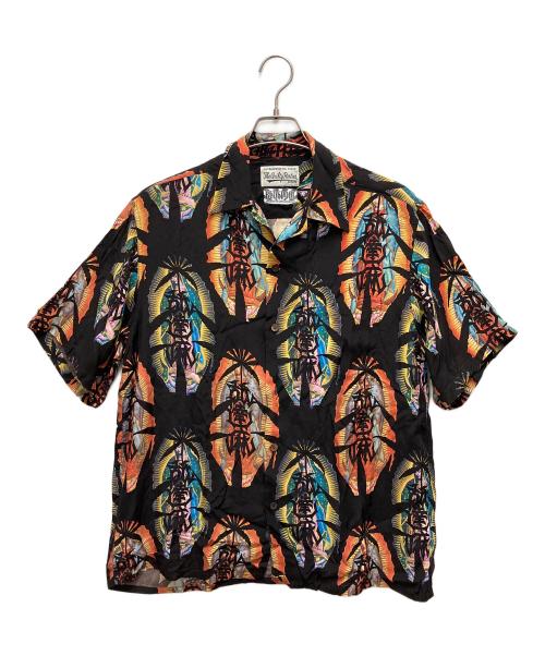 WACKO MARIA（ワコマリア）WACKO MARIA (ワコマリア) BUDSPOOL (バッズプール) オープンカラーシャツ ブラック サイズ:SIZE Lの古着・服飾アイテム