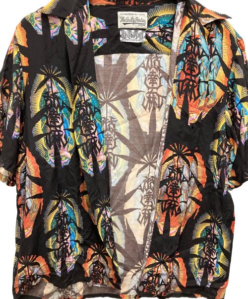 WACKO MARIA（ワコマリア）WACKO MARIA (ワコマリア) BUDSPOOL (バッズプール) オープンカラーシャツ ブラック サイズ:SIZE Lの古着・服飾アイテム
