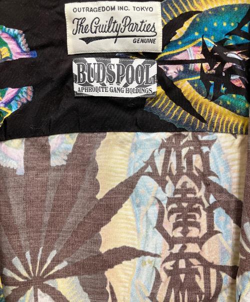 WACKO MARIA（ワコマリア）WACKO MARIA (ワコマリア) BUDSPOOL (バッズプール) オープンカラーシャツ ブラック サイズ:SIZE Lの古着・服飾アイテム