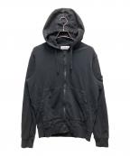 STONE ISLANDストーンアイランド）の古着「Organic Cotton Fleece Zip Hoodie」｜ブラック