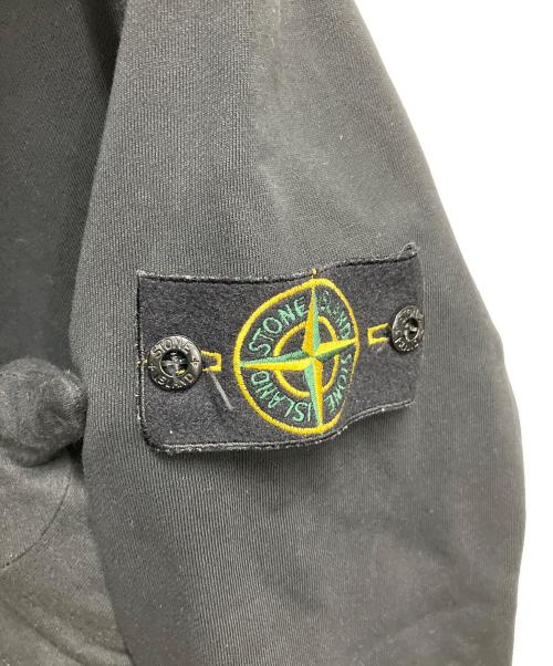 STONE ISLAND（ストーンアイランド）STONE ISLAND (ストーンアイランド) Organic Cotton Fleece Zip Hoodie ブラック サイズ:SIZE Lの古着・服飾アイテム
