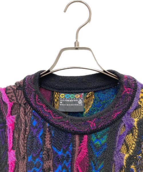 Coogi（クージー）Coogi (クージー) 3Dニット ブラック サイズ:SIZE Mの古着・服飾アイテム