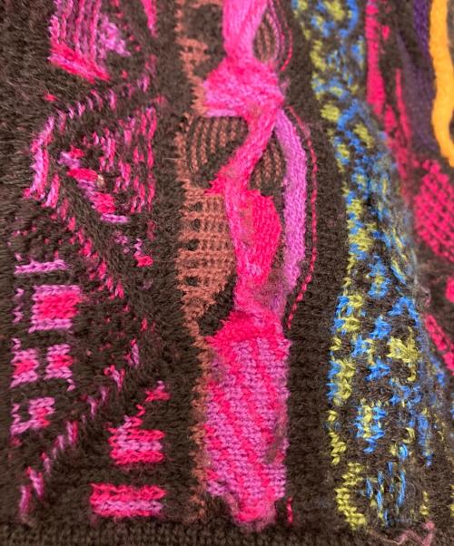 Coogi（クージー）Coogi (クージー) 3Dニット ブラック サイズ:SIZE Mの古着・服飾アイテム