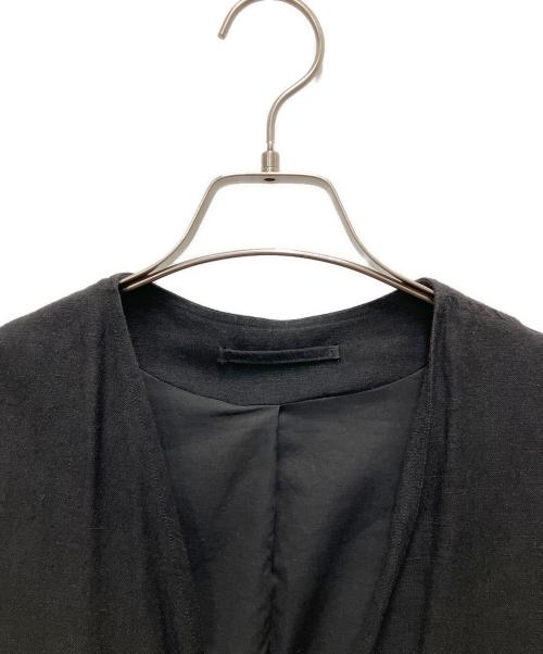 COMOLI（コモリ）COMOLI (コモリ) ヴィスコースリネン ハンティングベスト ブラック サイズ:-の古着・服飾アイテム