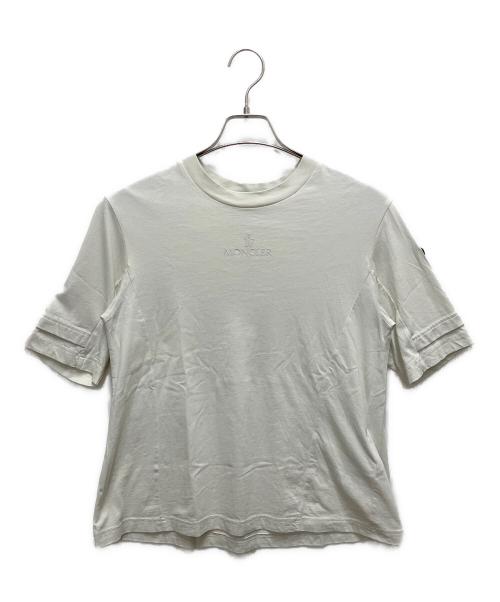 MONCLER（モンクレール）MONCLER (モンクレール) 半袖カットソー ホワイト サイズ:SIZE XSの古着・服飾アイテム