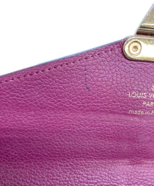 LOUIS VUITTON（ルイ ヴィトン）LOUIS VUITTON (ルイ ヴィトン) 長財布　ポルトフォイユ・パラス ブラウン×レッドの古着・服飾アイテム